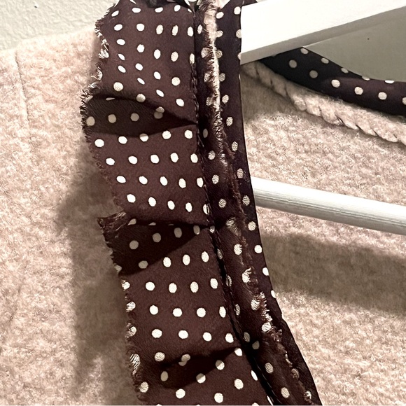 2/$50 Anthropologie Sparrow Merino Wool Polka Dot Trim Jacket Sweater Large L - Picture 6 of 8